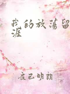 我的放荡留学生涯