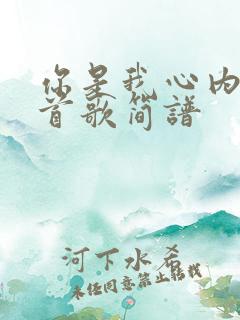 你是我心内的一首歌简谱