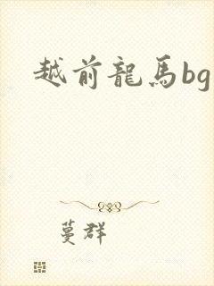 越前龙马bg