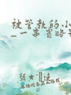 被管教的小美人_一串省略号_