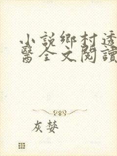小说乡村透视神医全文阅读
