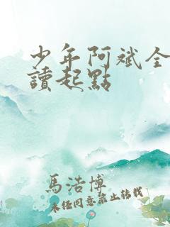 少年阿斌全文阅读起点