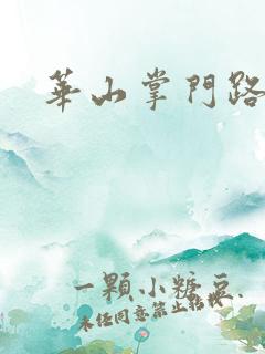 华山掌门路
