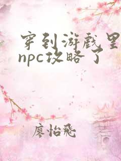 穿到游戏里面被npc攻略了