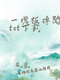 一块板砖闯仙界txt下载