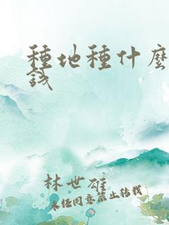 种地种什么能挣钱