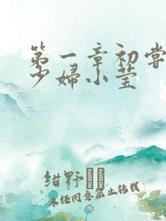 第一章初尝禁果少妇小莹