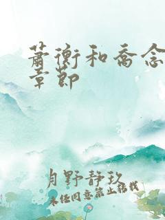 萧衡和乔念最新章节