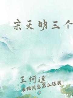 宋天明三个婆娘