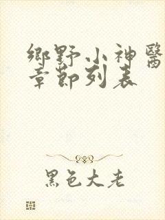 乡野小神医最新章节列表
