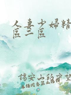 人妻少妇精品一区二区