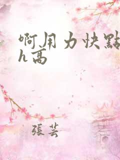 啊用力快点好深h高