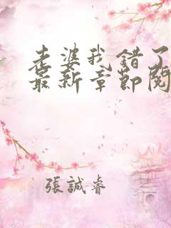 老婆我错了小说最新章节阅读全文