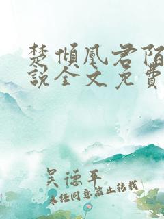 楚倾凰君陌尘小说全文免费阅读