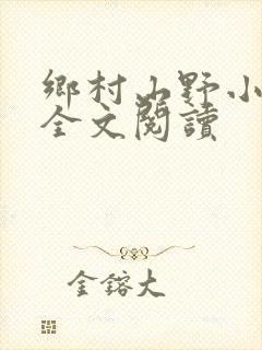 乡村山野小神医全文阅读