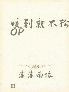 咬到就不松口POP