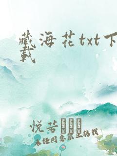 藏海花txt下载