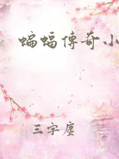 蝙蝠传奇小说