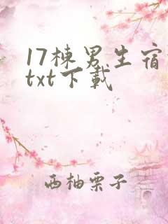 17栋男生宿舍txt下载