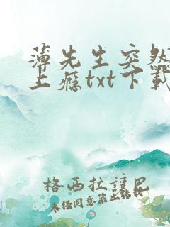 薄先生突然黏她上瘾txt下载