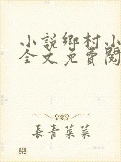 小说乡村小神医全文免费阅读完结版