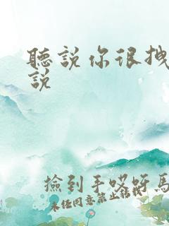 听说你很拽啊小说