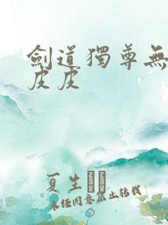 剑道独尊无弹窗皮皮