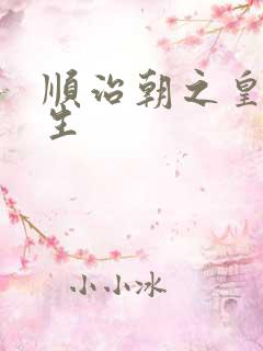 顺治朝之皇后重生