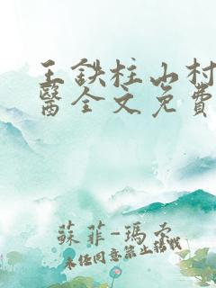 王铁柱山村小神医全文免费阅3461