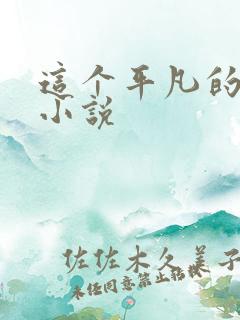 这个平凡的男子小说