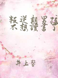 叛逆期男孩子说不想读书了