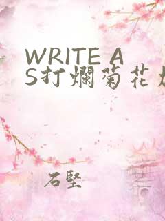 WRITE AS打烂菊花加姜