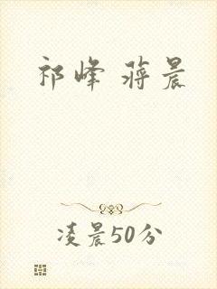 祁峰 蒋晨