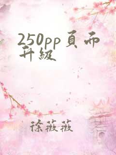 250pp页面升级