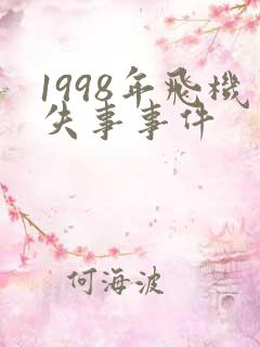 1998年飞机失事事件