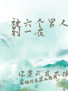 被六个男人躁J到一夜