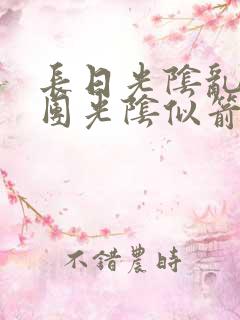 长日光阴乱作一团光阴似箭免费阅读