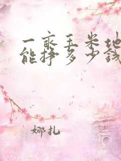 一亩玉米地一年能挣多少钱