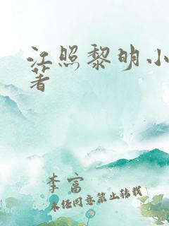 江照黎明小说原著