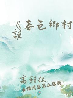 《春色乡村》小说