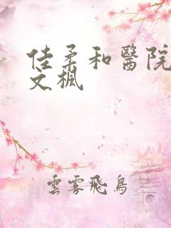 佳柔和医院长公文枫