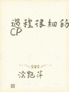 过程很细的开车CP