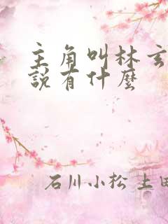 主角叫林玄的小说有什么