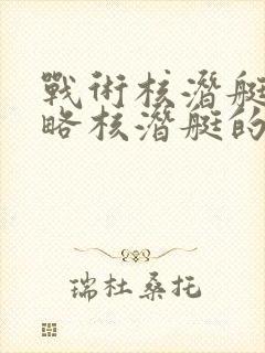 战术核潜艇和战略核潜艇的区别