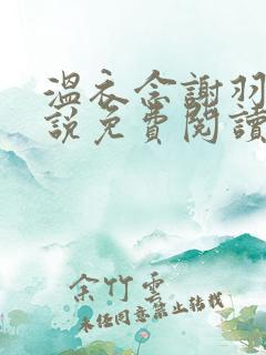 温衣念谢羽渊小说免费阅读