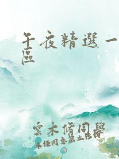 午夜精选一区二区