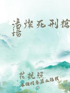 汤灿死刑枪决现场