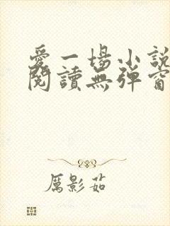 爱一场小说免费阅读无弹窗全文