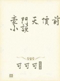豪门天价前妻 小说