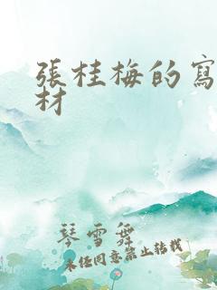 张桂梅的写作素材